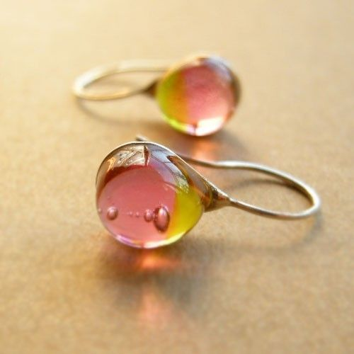 Warm Glass Drop Earrings