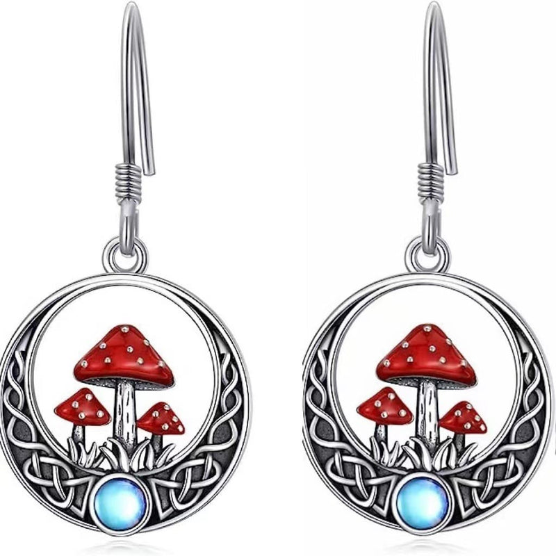 Celtic Grove Mushroom Earrings