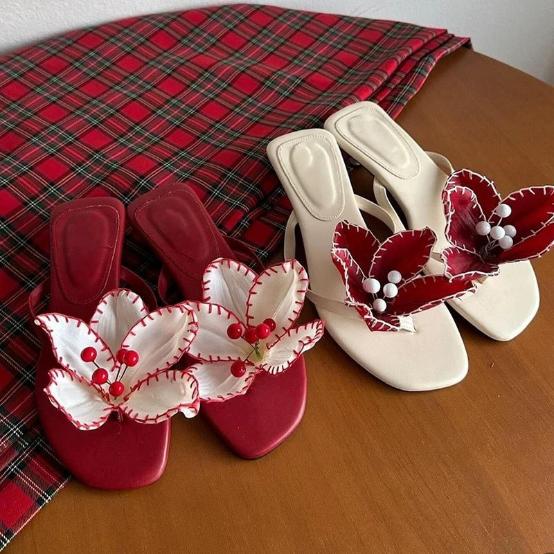 A Vintage Style Sandals with Delicate Timeless Details