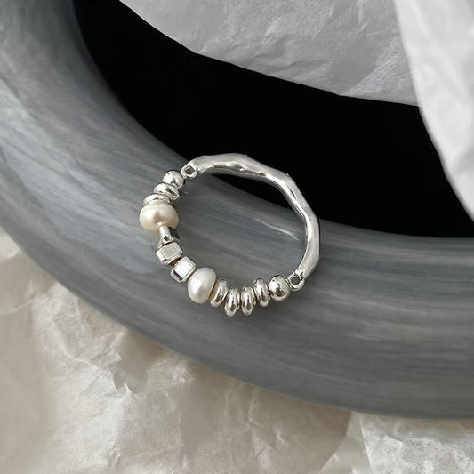 Silver & Pearl Ring