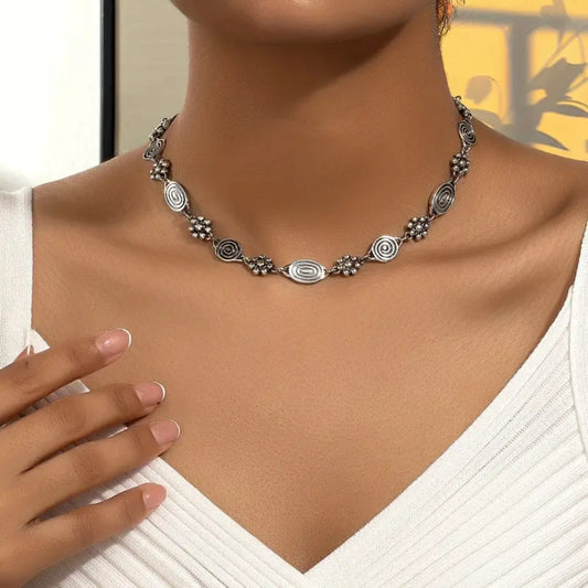 Exotic Silver Necklace