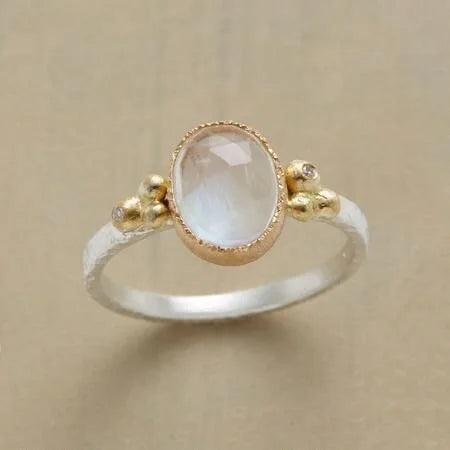 White Glass Ring