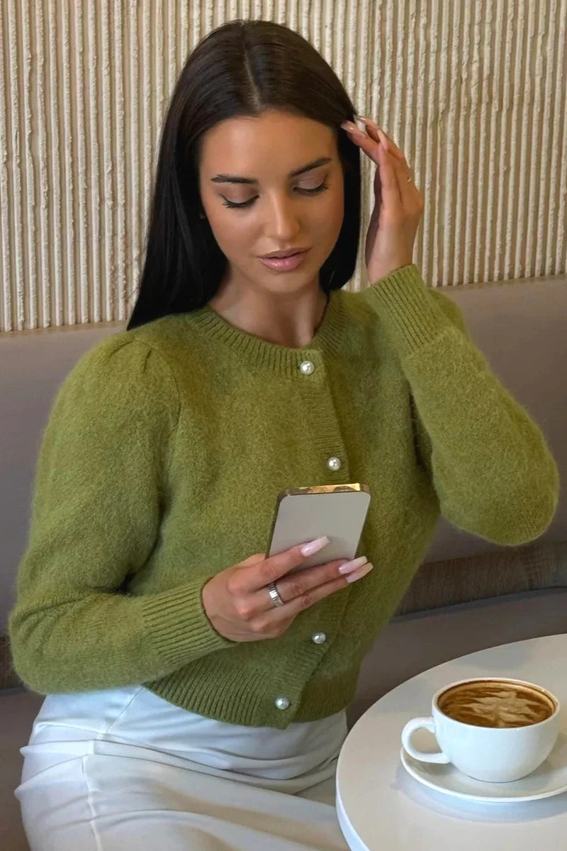 Classic Vintage Cardigan with a Flattering Fit