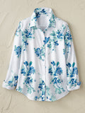 Women's Casual Floral Print Cotton T-shirt elevenforest