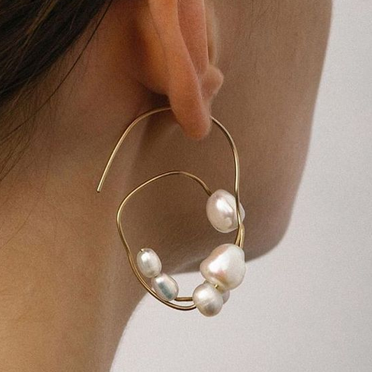 Irregular Pearl Earrings