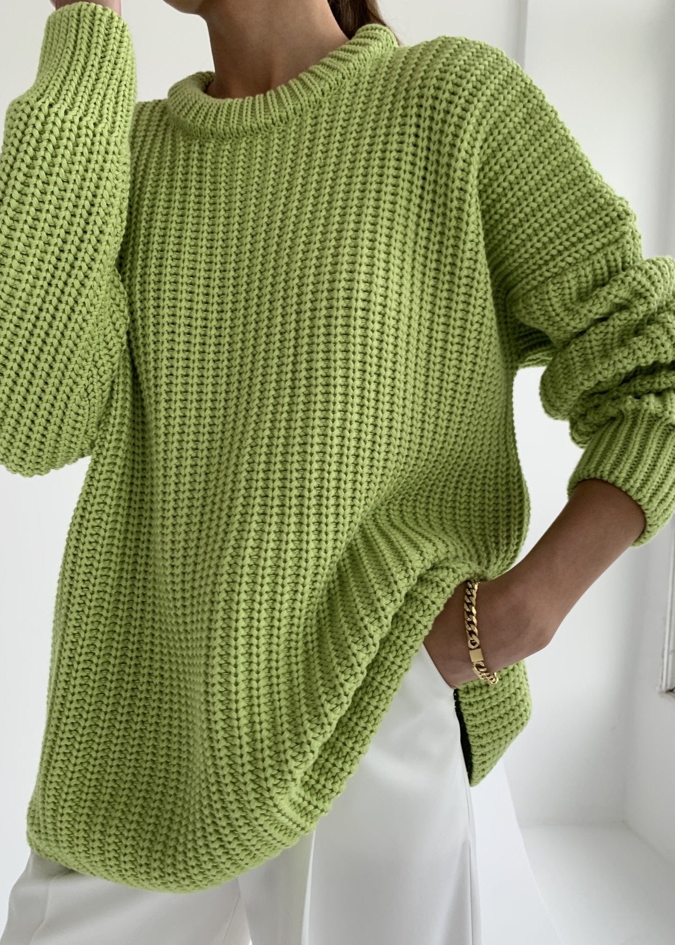 A Vintage Style Sweater with Delicate Timeless Details
