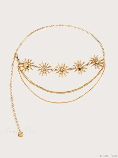 Rebellious Dark Urban Layered Waist Chain Belt