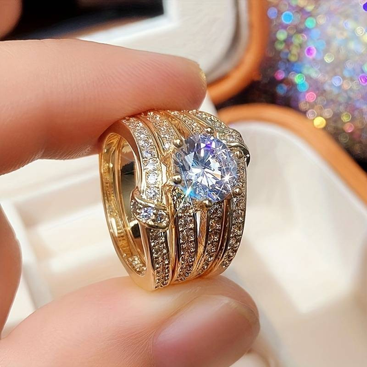 Sparkling Golden Rings
