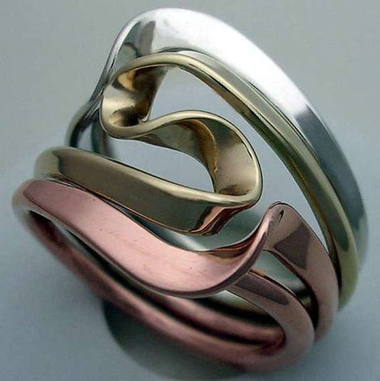 Colored Spiral Ring