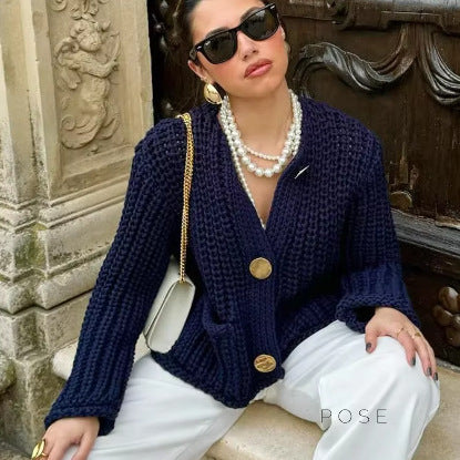 A Vintage Style Cardigan with Delicate Timeless Details