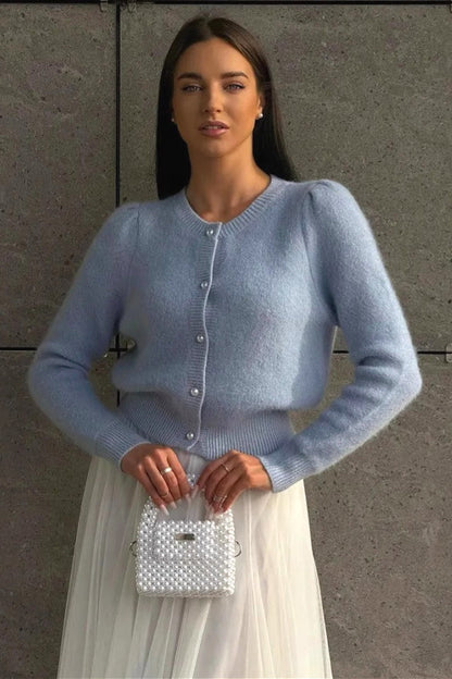 Classic Vintage Cardigan with a Flattering Fit