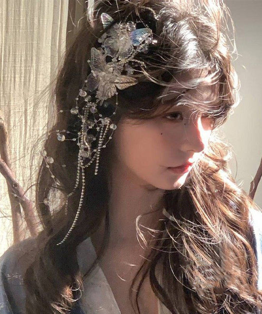 Tassel Butterfly Bead Acrylic Hair Clip