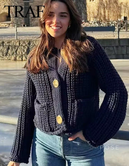 A Vintage Style Cardigan with Delicate Timeless Details