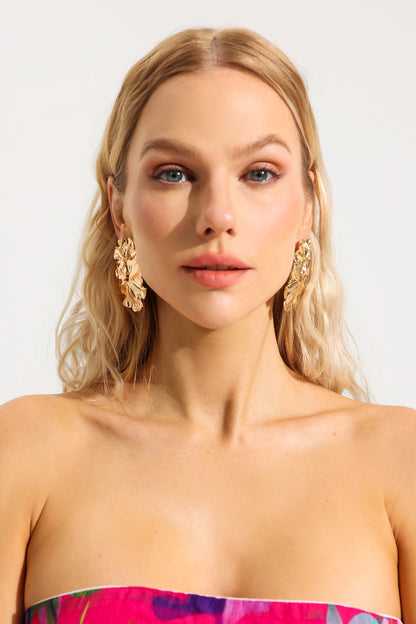 Irregular Shape Metal Earrings