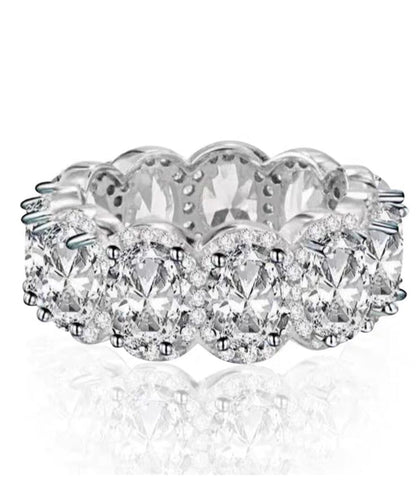 Silk Alloy Zircon Open Rings