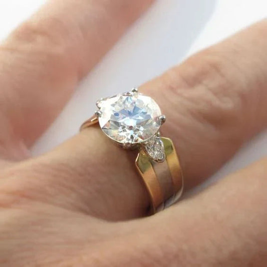 Crystal Gold Plated Ring