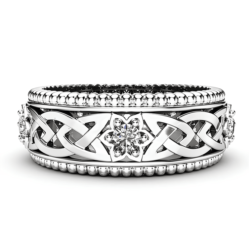 Celtic Flower of Spiritual Clarity Ring