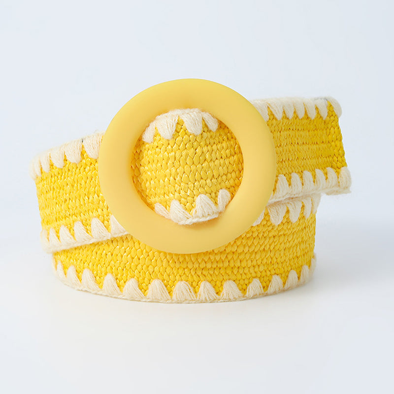 Sweet Color Block Contrast Belts