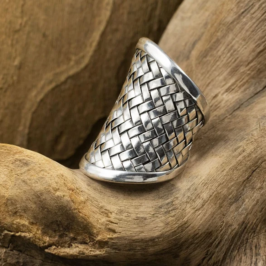 Silver Mesh Ring