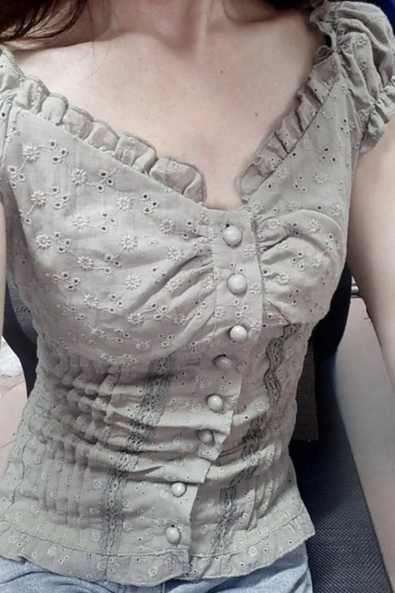 A Vintage Style Top with Delicate Timeless Details