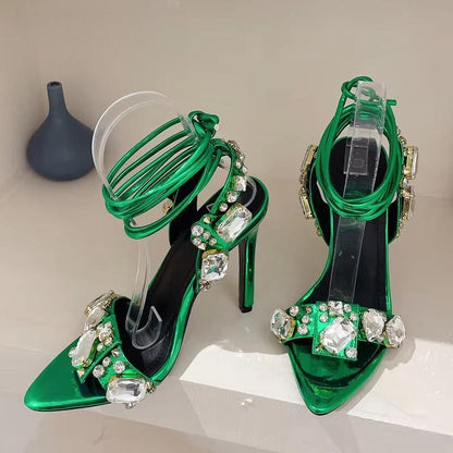 A Vintage Style Sandals with Delicate Timeless Details