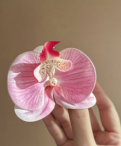 Pink Alloy Pearl Hairpin