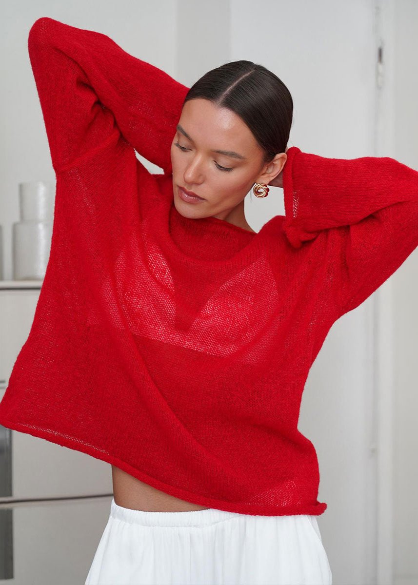 A Vintage Style Sweater with Delicate Timeless Details