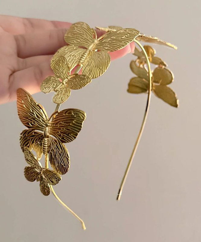 Gold Metal Butterfly Hairpin