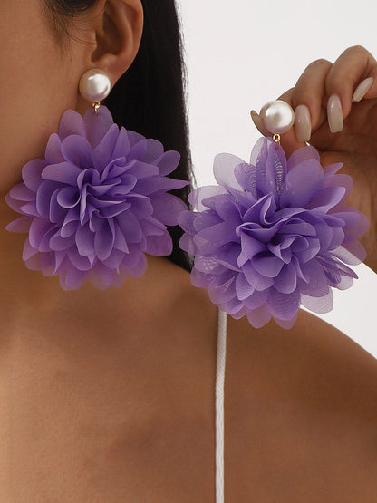 Flower Shape Earrings Accessories