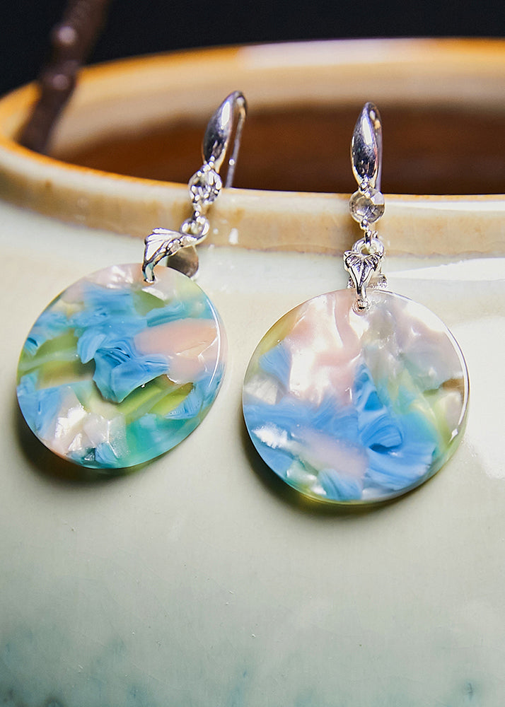 Boutique Original Design Print Acrylic Drop Earrings New Style
