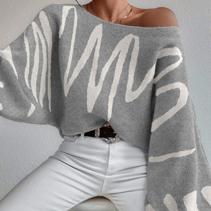 Delia® | Loose women's sweater with lantern sleeves
