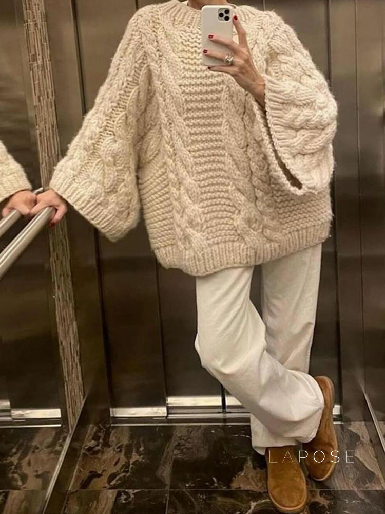 A Vintage Style Sweater with Delicate Timeless Details
