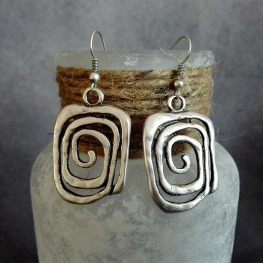 Spiral Earrings in Silver