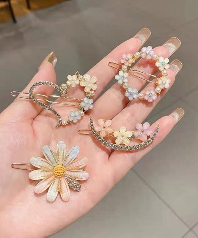 Modern Alloy Zircon Four-piece Set Hairpin