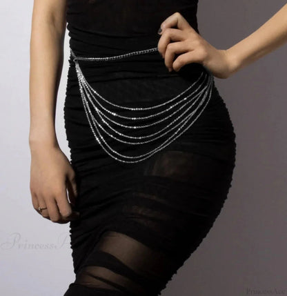 Mysterious Gilded Stomach Chain Belt