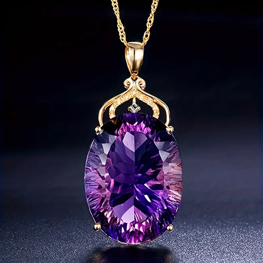 Violet Crystal Necklace