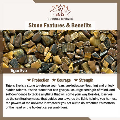 Buddha Stones Tibetan 108 Natural Tiger Eye Gemstone Beads Prayer Mala Bracelet Necklace