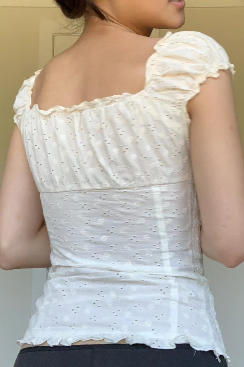 A Vintage Style Top with Delicate Timeless Details