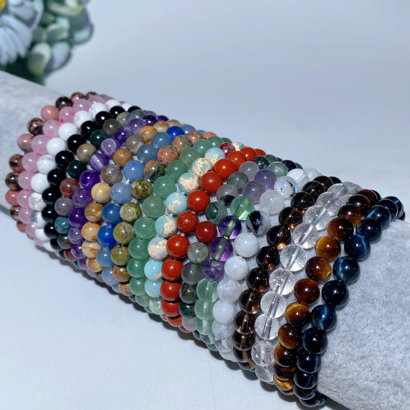 6mm Mixed Crystal Healing Bracelet for Energy Balance