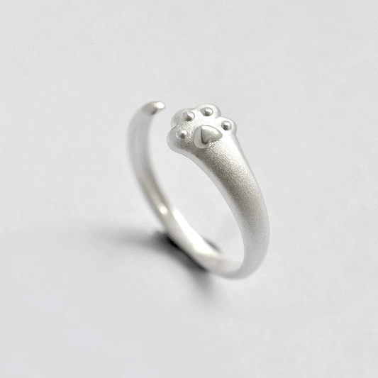 Silver Paw Ring