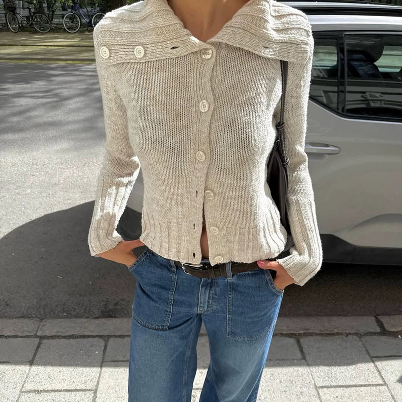 A Vintage Style Cardigan with Delicate Timeless Details