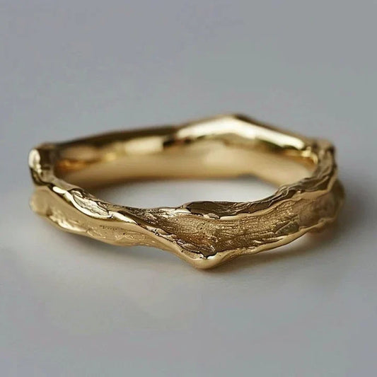 Forged Gold Ring
