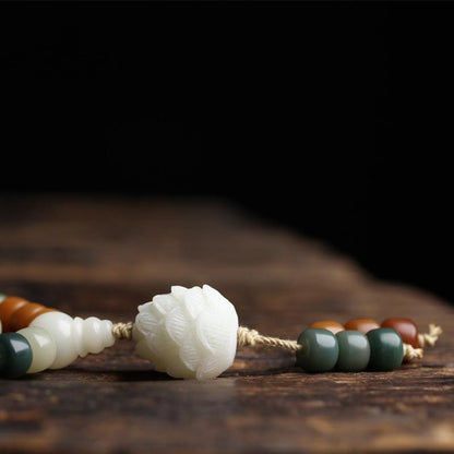 7*9mm Lotus Mala Harmony Bracelet Necklace