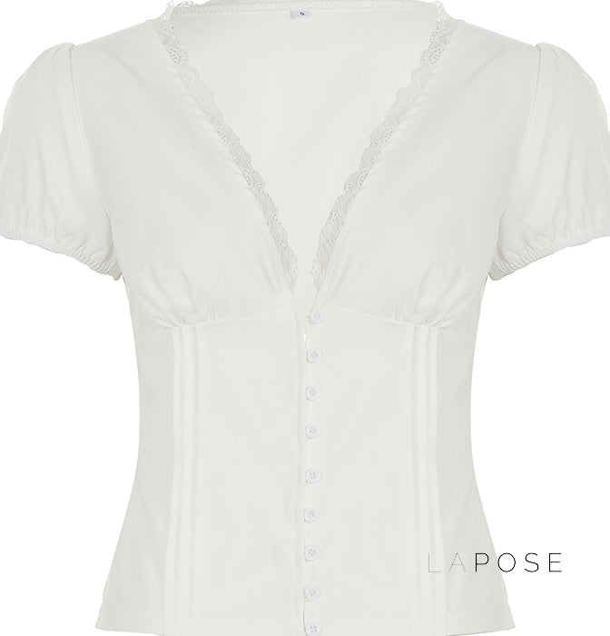 A Vintage Style Top with Delicate Timeless Details