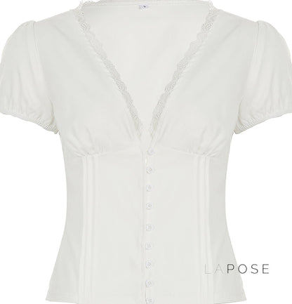 A Vintage Style Top with Delicate Timeless Details
