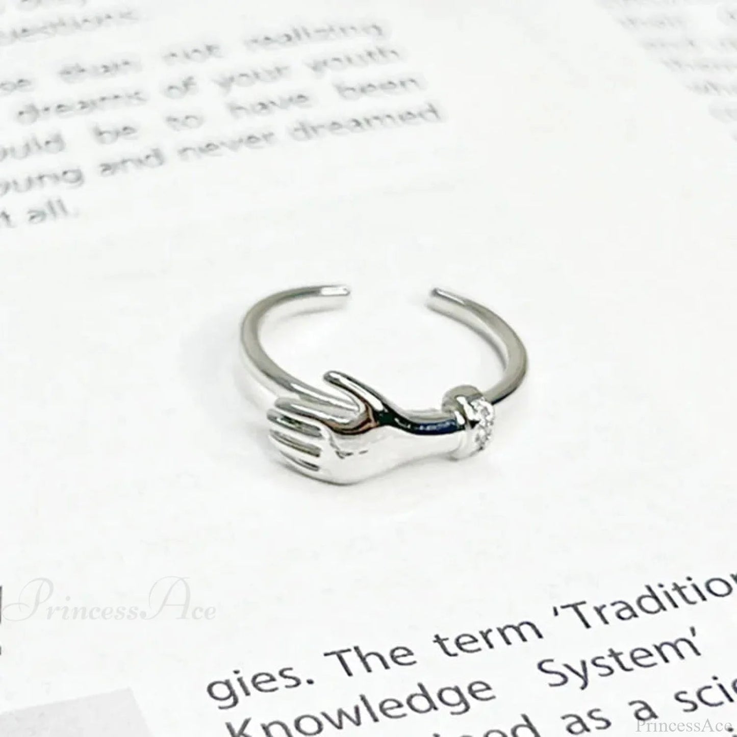 Imaginative Pair Handclasp Macabre Band