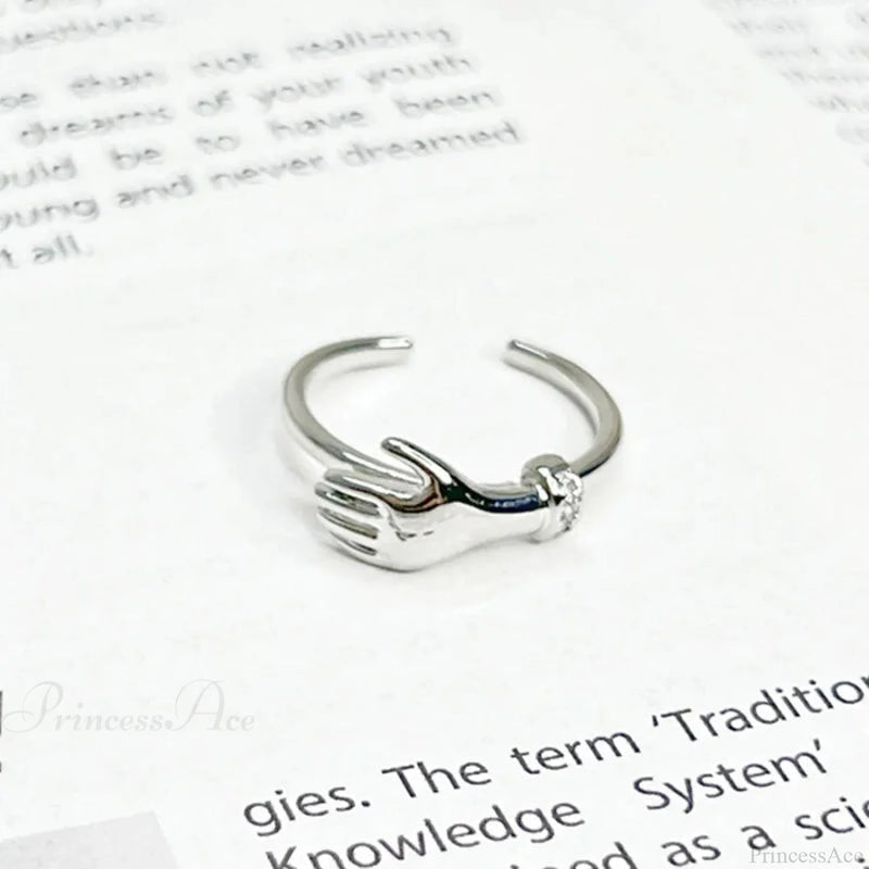 Imaginative Pair Handclasp Macabre Band