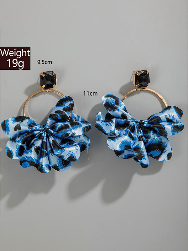 Hollow Leopard Split-joint Earrings Accessories