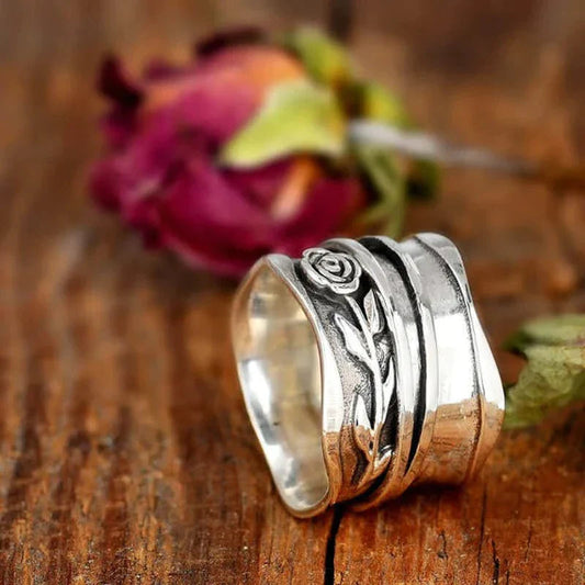 Silver Flower Ring