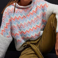 Vintage Fair Isle Knitted Thermal Turtleneck Sweater elevenforest